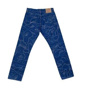 32" X 32" Bape Levis Camo Print Denim Jeans